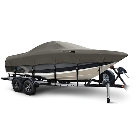 Eevelle Windstorm Boat Cover SKI BOAT Low Profile Windshield Inboard 28' 6in. L 102in. W Charcoal WSSK28102-CHL